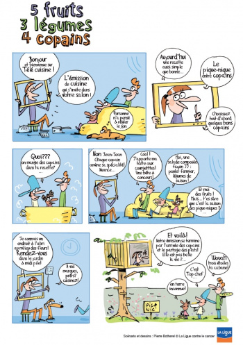 5 fruits, 3 légumes, 4 copains