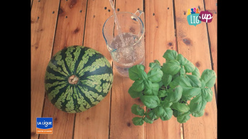 L'eau aromatisée pastèque basilic